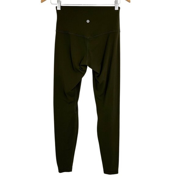 Lululemon Align Pant *Full Length 28" Dark Olive Size 6 High Rise - Picture 4 of 6